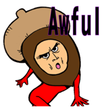 Acorn human sticker #6179231