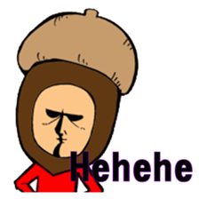 Acorn human sticker #6179238