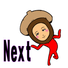 Acorn human sticker #6179242