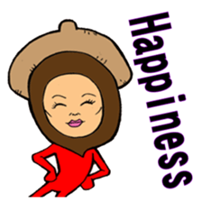 Acorn human sticker #6179243