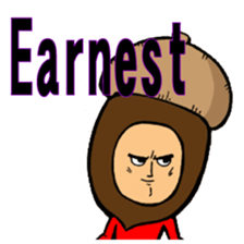 Acorn human sticker #6179244