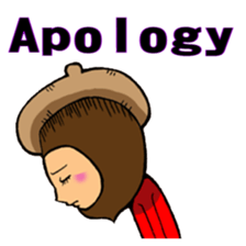 Acorn human sticker #6179245