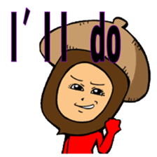 Acorn human sticker #6179246