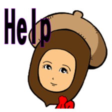 Acorn human sticker #6179248