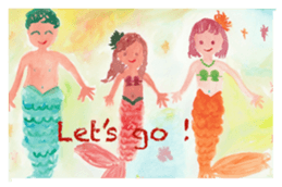 Mermaids and Their Friends in the Ocean sticker #6179618