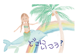 Mermaids and Their Friends in the Ocean sticker #6179644