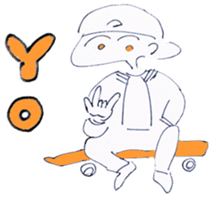 Slightly shy children of the Showa sticker #6180304