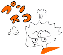 Slightly shy children of the Showa sticker #6180311