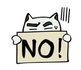 The cat's working styles. sticker #6180540