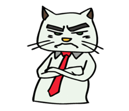 The cat's working styles. sticker #6180556