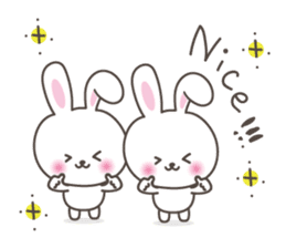 Lovely rabbit 3 sticker #6181212