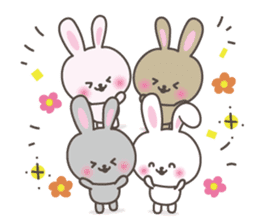 Lovely rabbit 3 sticker #6181213
