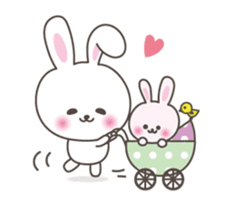 Lovely rabbit 3 sticker #6181214