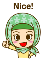 Cute hijab girl! (English) sticker #6182964