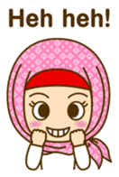 Cute hijab girl! (English) sticker #6182969