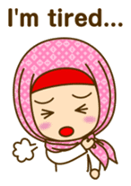 Cute hijab girl! (English) sticker #6182982