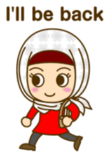 Cute hijab girl! (English) sticker #6182986