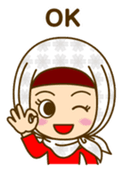 Cute hijab girl! (English) sticker #6182996