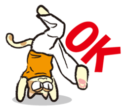 capoeira cat sticker "chaco" sticker #6183000