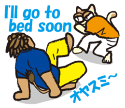 capoeira cat sticker "chaco" sticker #6183021