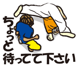 capoeira cat sticker "chaco" sticker #6183025