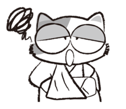 capoeira cat sticker "chaco" sticker #6183039