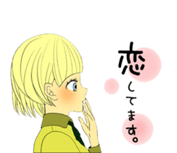 Girl in love sticker #6183522