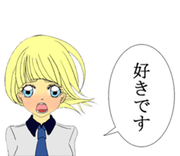 Girl in love sticker #6183526