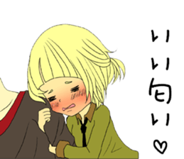 Girl in love sticker #6183534