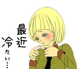 Girl in love sticker #6183538