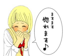 Girl in love sticker #6183541