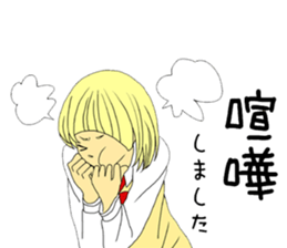 Girl in love sticker #6183547