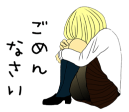 Girl in love sticker #6183552