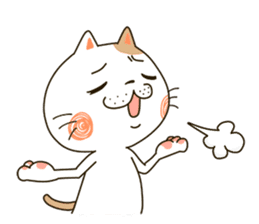 Cute cat "Moneko" Part3 -japanese- sticker #6184377