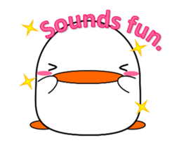 Cute bird sticker. English ver. sticker #6187283