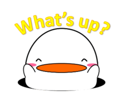 Cute bird sticker. English ver. sticker #6187286