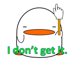 Cute bird sticker. English ver. sticker #6187287