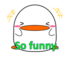 Cute bird sticker. English ver. sticker #6187288