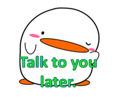 Cute bird sticker. English ver. sticker #6187293