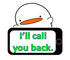 Cute bird sticker. English ver. sticker #6187294