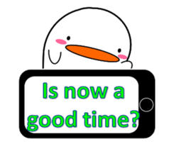 Cute bird sticker. English ver. sticker #6187295