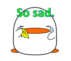 Cute bird sticker. English ver. sticker #6187303