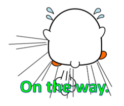 Cute bird sticker. English ver. sticker #6187305