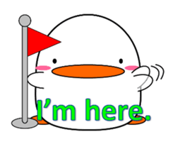 Cute bird sticker. English ver. sticker #6187307