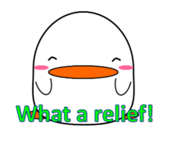 Cute bird sticker. English ver. sticker #6187308