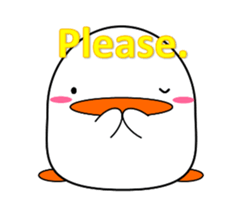 Cute bird sticker. English ver. sticker #6187309