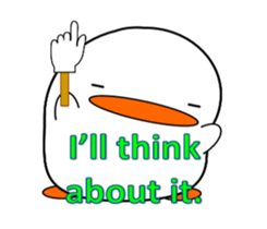 Cute bird sticker. English ver. sticker #6187310