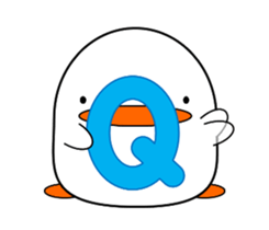 Cute bird sticker. English ver. sticker #6187311