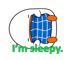 Cute bird sticker. English ver. sticker #6187318