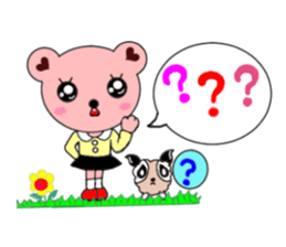 cute bobo bear and his Animal friends(2) sticker #6188324